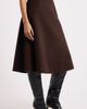 BOSS BOSS Vukina Double Face Wool & Lyocell Midi Skirt - 3