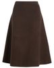 BOSS BOSS Vukina Double Face Wool & Lyocell Midi Skirt - 5