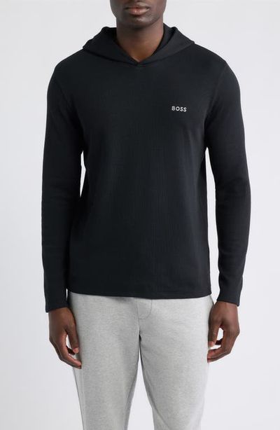 BOSS BOSS Waffle Pullover Hoodie