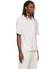 BOSS BOSS White & Beige Striped Shirt - 2