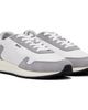 BOSS BOSS White & Gray Lightweight Fabric Suede Trim Sneakers - 4