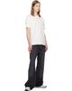 BOSS BOSS White & Gray Lightweight Fabric Suede Trim Sneakers - 5