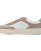 BOSS BOSS White & Taupe Suede Trims Lace-Up Sneakers - 3