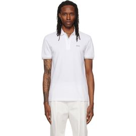 BOSS BOSS White Contrast-Tipped Cotton Piqué Polo