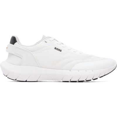 BOSS BOSS White Mesh Sneakers