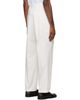 BOSS BOSS White Relaxed-Fit Stretch Cotton Trousers - 3