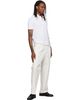 BOSS BOSS White Relaxed-Fit Stretch Cotton Trousers - 4