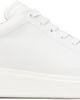 BOSS BOSS White Rubber-Outsole Leather Sneakers - 1