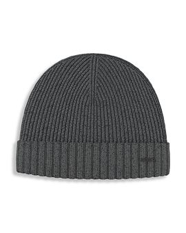 Boss Hugo Boss Boss Hugo Boss Fati Wool Ribbed Knit Beanie