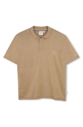 BOSS Kidswear BOSS Kidswear Kids' Rib Collar Cotton Polo Shirt
