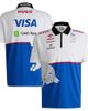 BOSS Men's Hugo Boss Royal/White RB 2023 Cash App Quarter-Zip Polo  - 1
