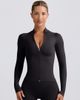 Bo+Tee Bo + Tee define luxe zip up jacket in black - part of a set - 1