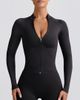 Bo+Tee Bo + Tee define luxe zip up jacket in black - part of a set - 3
