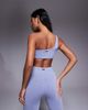 Bo+Tee Bo + Tee one shoulder sports bra in washed blue - part of a set - 2