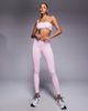 Bo+Tee Bo + Tee one shoulder sports bra in washed ice pink - part of a set - 2