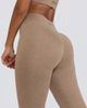 Bo+Tee Bo + Tee ruched mid rise leggings in heathered mocha-Brown - 3