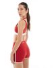 Bo+Tee Bo+Tee contrast trim sports top in red and white - 2