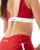 Bo+Tee Bo+Tee contrast trim sports top in red and white - 3