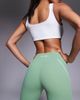 Bo+Tee Bo+Tee cross waistband contrast stripe legging in green - part of a set - 3