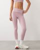 Bo+Tee Bo+Tee foldover mid rise stirrup leggings in light pink - part of a set - 2