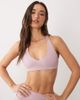 Bo+Tee Bo+Tee halterneck v-neck cross back sports bra in light pink - part of a set - 1