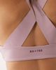 Bo+Tee Bo+Tee halterneck v-neck cross back sports bra in light pink - part of a set - 3