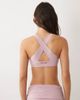 Bo+Tee Bo+Tee halterneck v-neck cross back sports bra in light pink - part of a set - 4