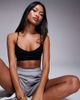 Bo+Tee Bo+Tee seamless cross back sports bra in black - 1