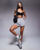 Bo+Tee Bo+Tee seamless cross back sports bra in black - 2