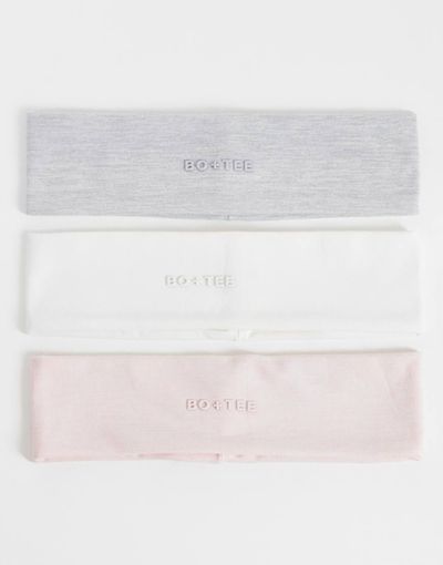 Bo+Tee Bo+Tee soft active 3 pack headbands in multi
