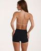 Bo+Tee Bo+Tee soft active halterneck contrast detail sports bra in black - 3