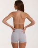 Bo+Tee Bo+Tee Soft Active halterneck plunge contrast trim sports bra in gray heather - 2