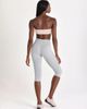 Bo+Tee Bo+Tee Soft Active high rise capri leggings in gray heather - 3