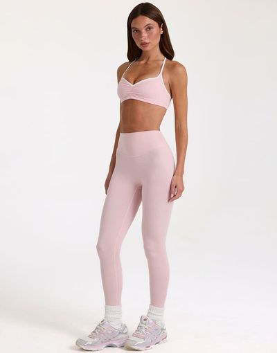 Bo+Tee Bo+Tee soft active high rise leggings in blush pink