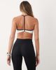 Bo+Tee Bo+Tee soft active light support sweetheart contrast trim sports bra in white - 2