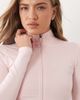 Bo+Tee Bo+Tee soft active zip up seamless jacket in blush pink - 4