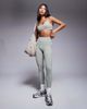 Bo+Tee Bo+Tee sports bra in mineral soft olive - part of a set-Green - 3