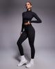 Bo+Tee Bo+Tee thermal seamless high waisted leggings in black leopard - 1