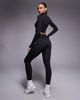 Bo+Tee Bo+Tee thermal seamless high waisted leggings in black leopard - 4