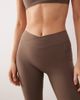 Bo+Tee Bo+Tee v-waist leggings with pockets in cocoa - part of a set-Brown - 4