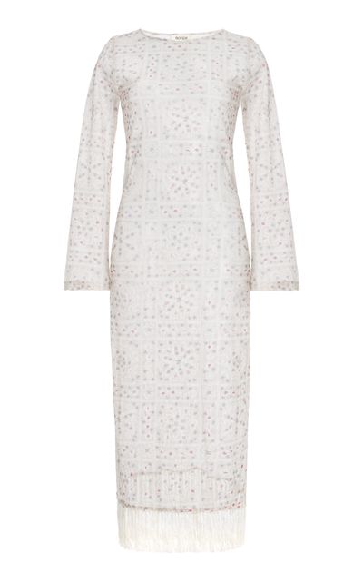 BOTEH BOTEH Folkora Fringed Cotton Mesh Dress