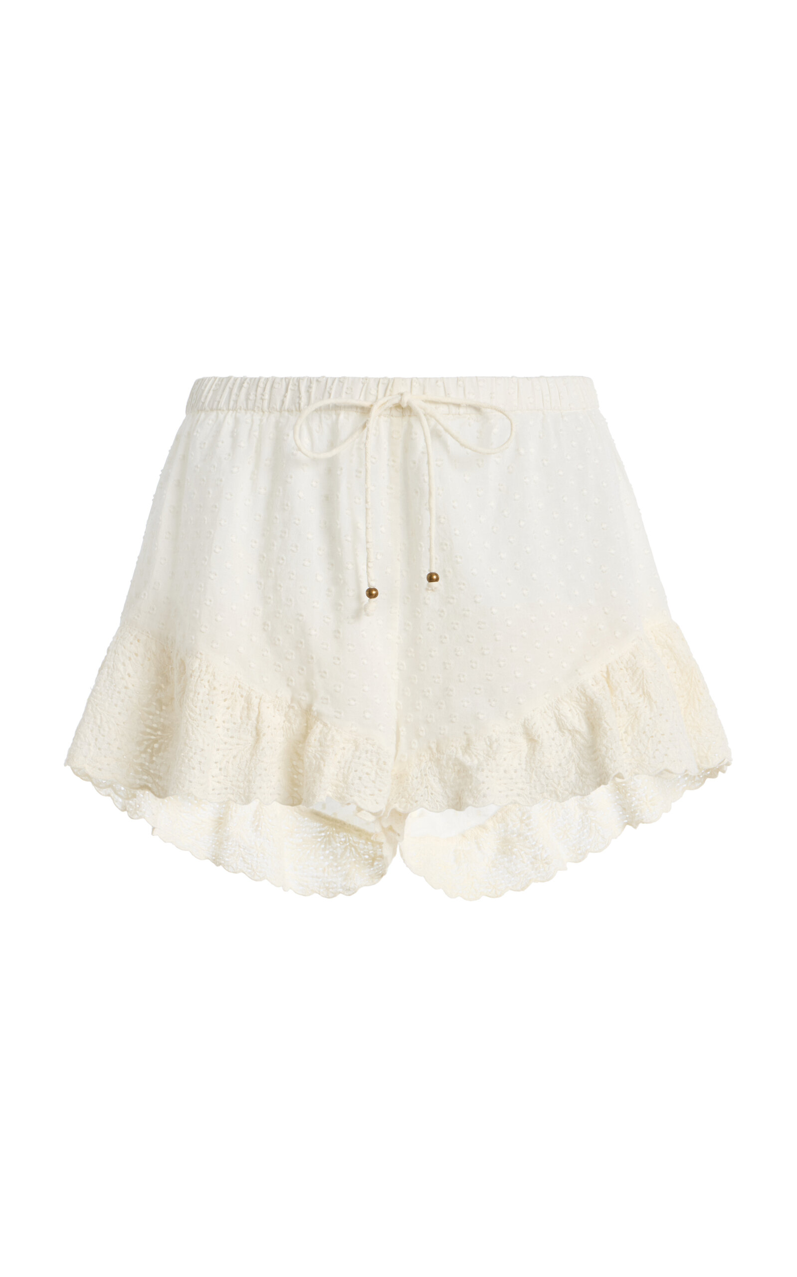 BOTEH BOTEH Serenia LaceTrimmed Cotton Shorts