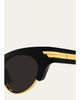 Bottega Veneta 52MM Angle Cateye Sunglasses - 3