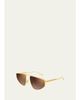 Bottega Veneta 59MM Aviator Sunglasses - 2