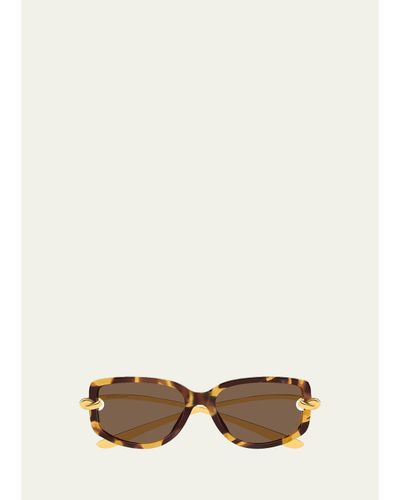 Bottega Veneta 59MM Knot Rectangular Sunglasses