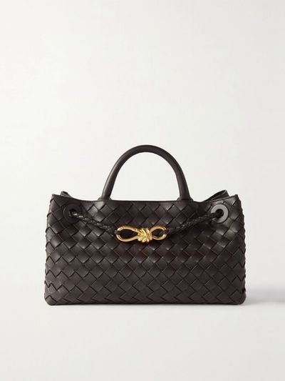 BOTTEGA VENETA Andiamo east-west small Intrecciato leather tote