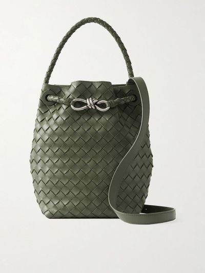 BOTTEGA VENETA Andiamo Intrecciato leather bucket bag