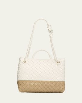 Bottega Veneta Andiamo Small Two-Tone Leather Shoulder Bag