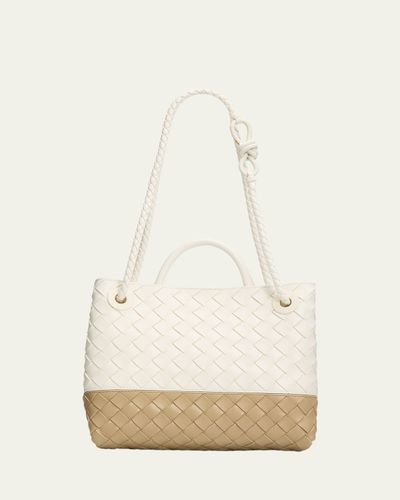 Bottega Veneta Andiamo Small Two-Tone Leather Shoulder Bag