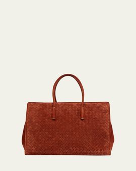 Bottega Veneta Barbara Medium Suede Tote Bag